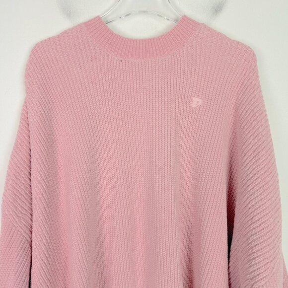NWT PINK Victoria’s Secret Chenille Pullover Sweater Oversized Pink Size XXL NEW - Picture 3 of 13